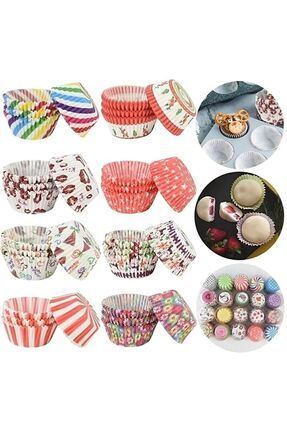 Yenigeldi 200 Adet Renkli Muffin Cupcake Kalıpları Kek Kapsülü Cupcake Muffin...