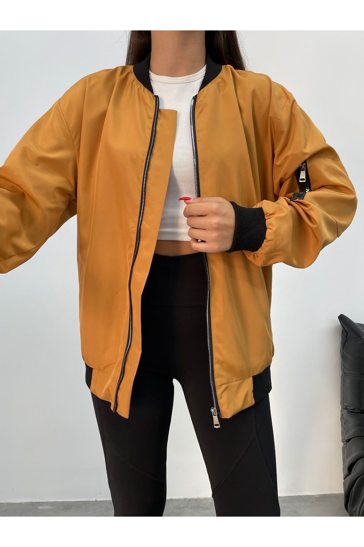 La Querta Unisex Oversizowana Kurtka Bomber Kobieta - M