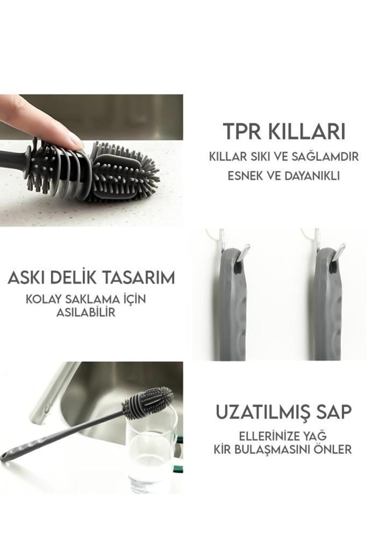 MUJGAN 3 Adet Şişe Biberon Termos Temizleme Aparatı fotoğrafı 4 (önizleme)