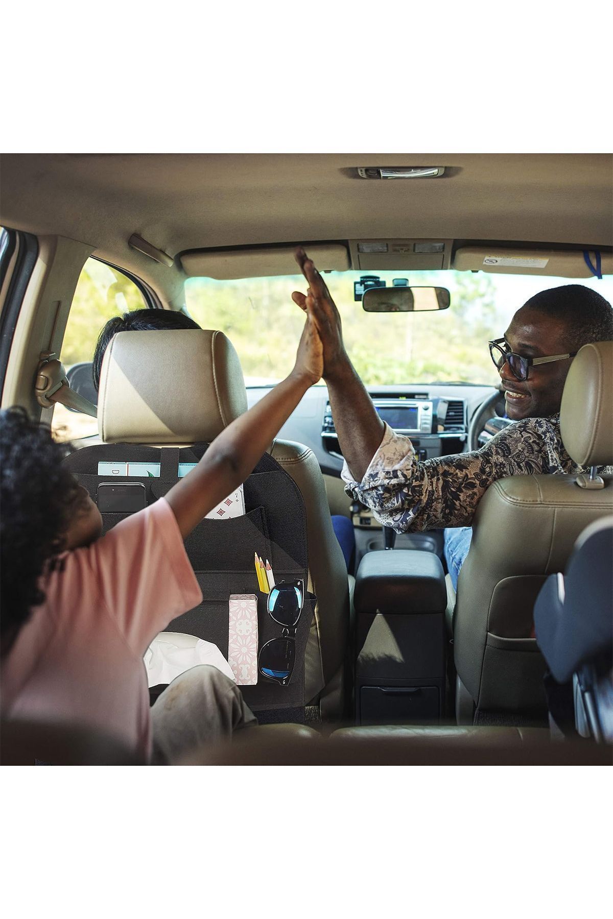 HASBY Araba Koltuk Arkası Eşya Düzenleyici Araç Organizeri Telefon Tutucu Koruyucu Kılıfı Organizer Çanta fotoğrafı 4 (önizleme)