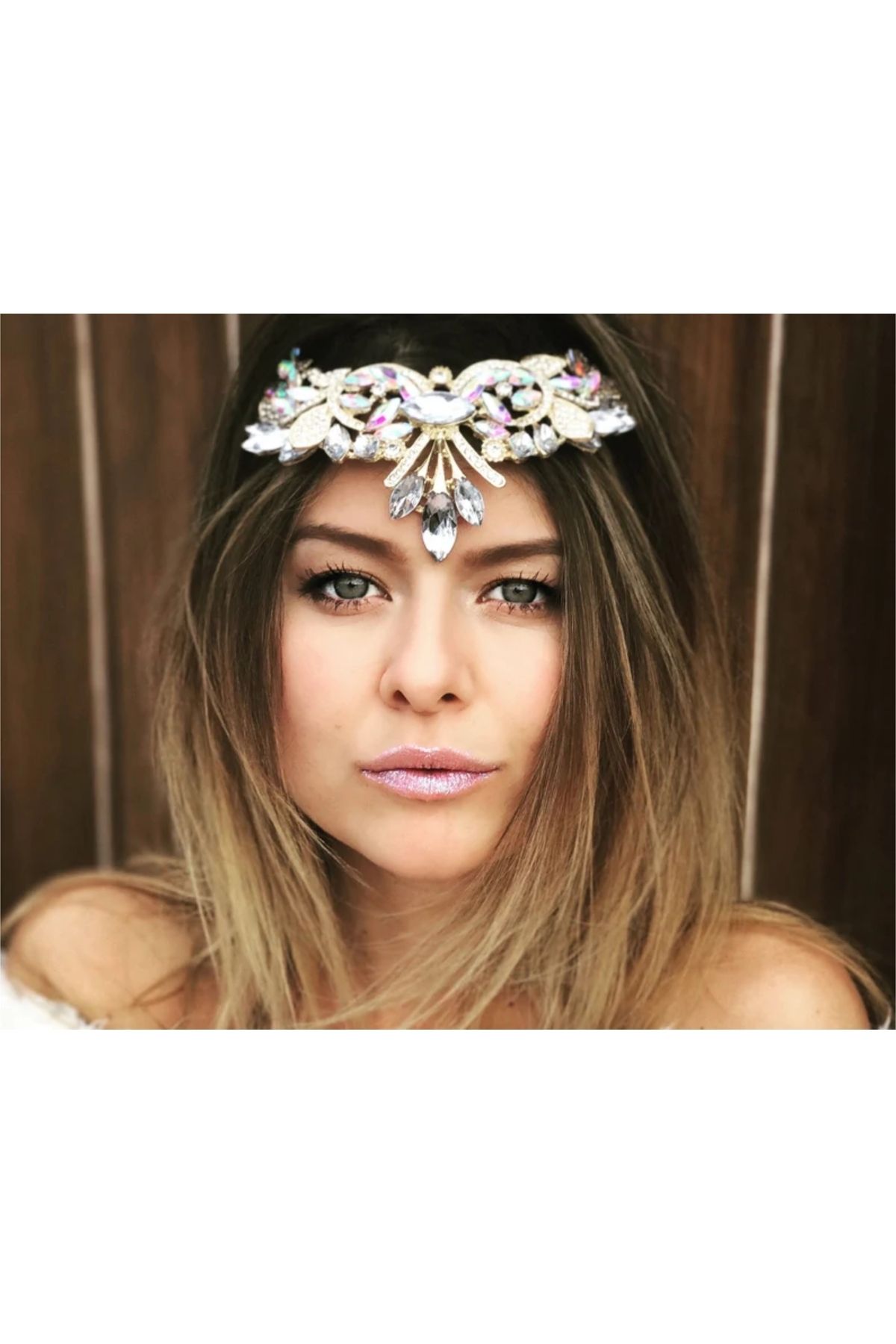 Muhteşem Yüzyıl Hürrem Elmas Montür Gerdanlık Kolye / Gelin Saç Aksesuarı Düğün 2