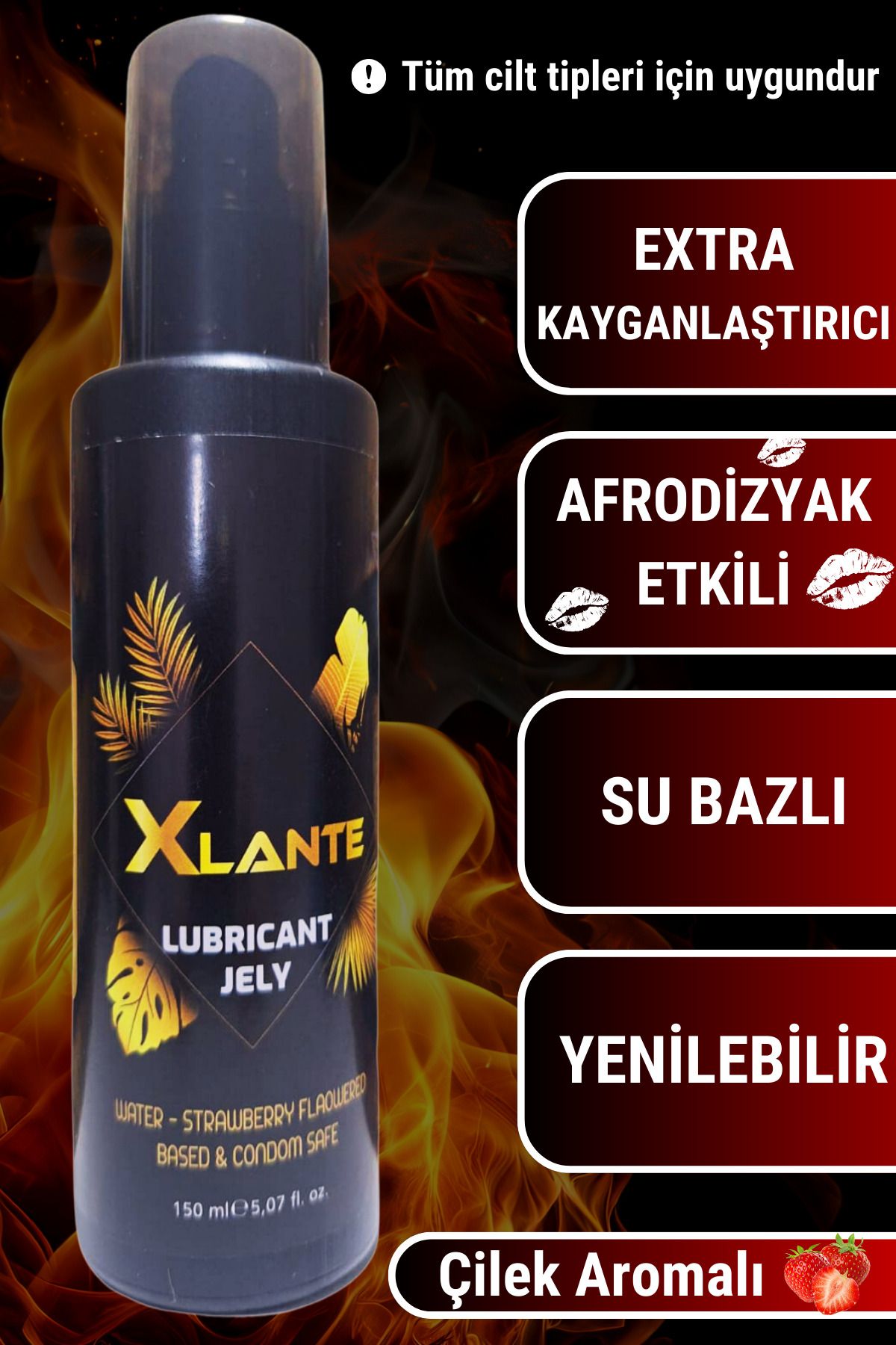 XLANTE Çilek Kayganlaştırıcı Jel 150 ml