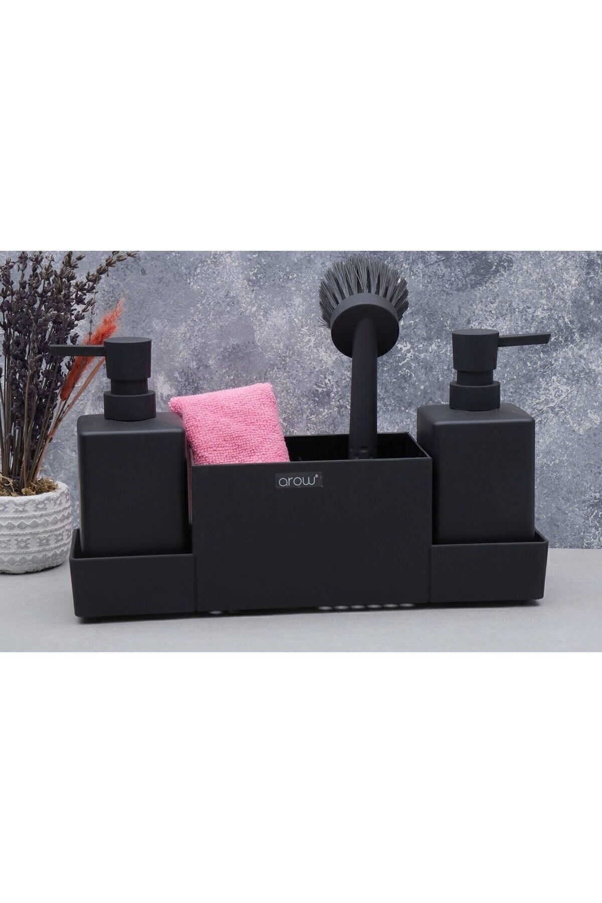 AROW Meliore Akrilik Sıvı Sabunluk 4'lü Banyo seti 3669 - Fiyatı