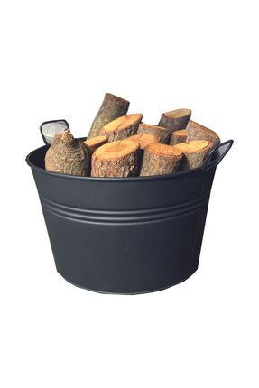 Genel Markalar klasik Şömine Odun Kovası No 3 | Antrasit (38X32X30)