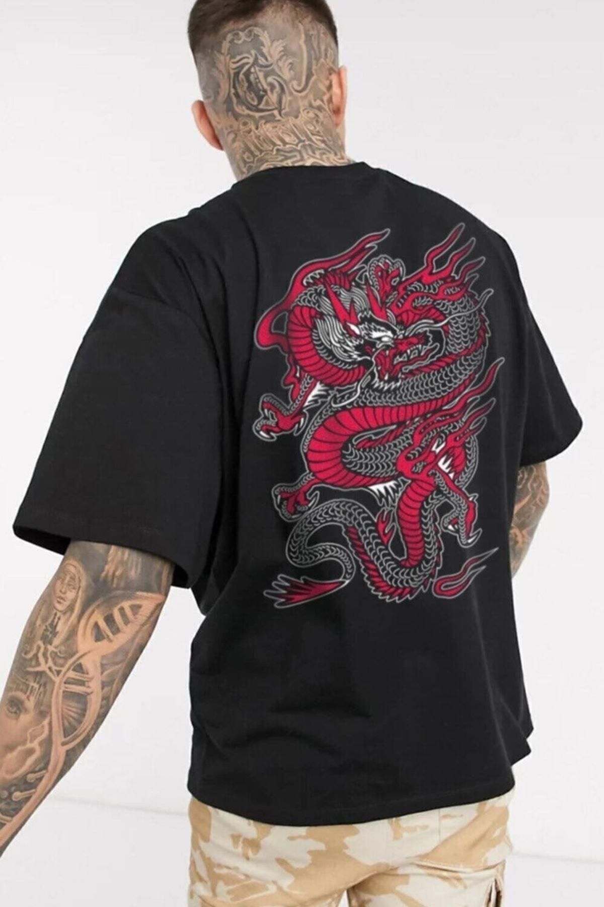 uyguntarz Unisex-t-shirt Mit Chinesebox-aufdruck - 42