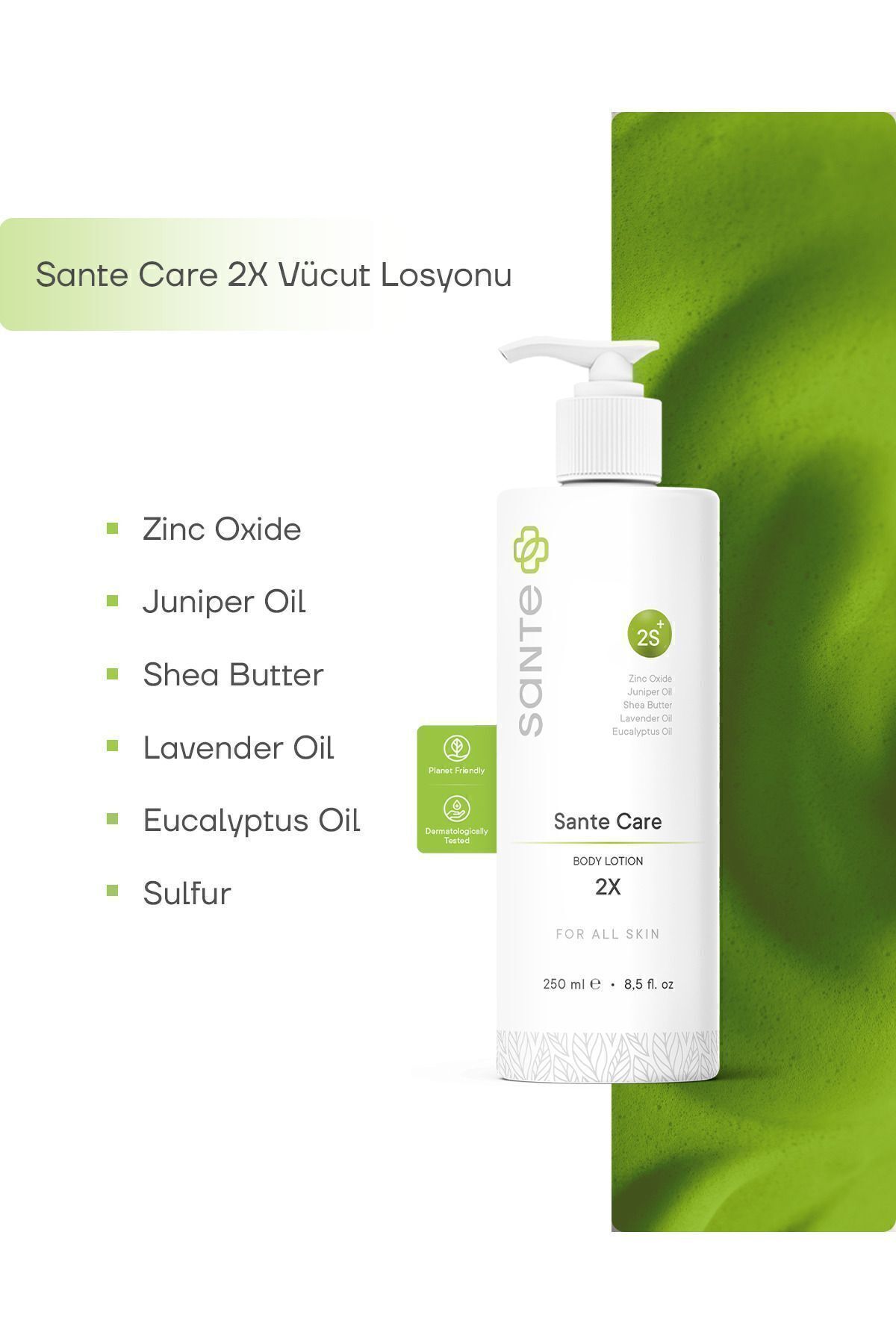 لوسیون مراقبت از پوست Plus Sante Care Double Effect 250 میلی لیتر Sante