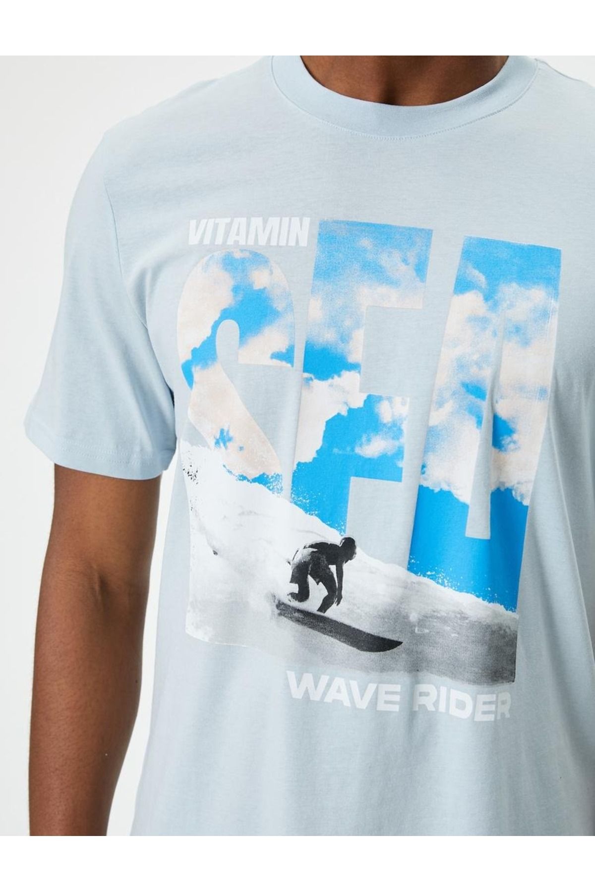 تیشرت مردانه آبی کوتون | SS0000000035852 اورجینال - تصویر 5