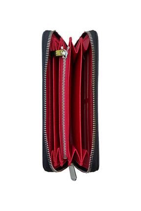 Aybar Craft Karbonfiber Kırmızı Zip Cüzdan