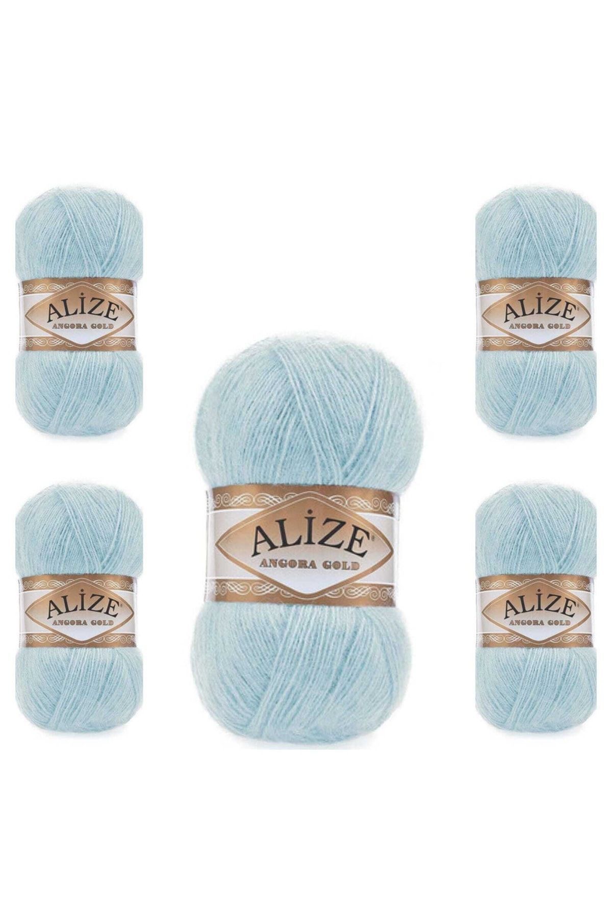 Ayzen Home Angora Gold Hand Knitting Lanyard 5 Pieces Package Color No : 114