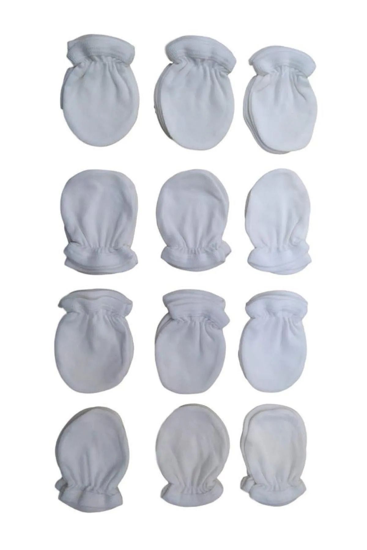 Baby Lorien 6 Çift Bebek Eldiveni Beyaz