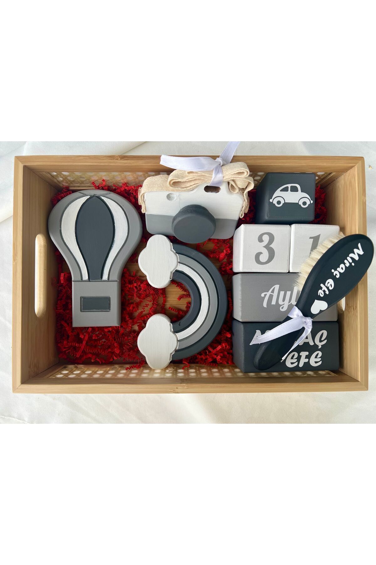 Bebek hediyelik bebek çekim aksesuarı oda dekor çekim objeleri İsimli tam set
