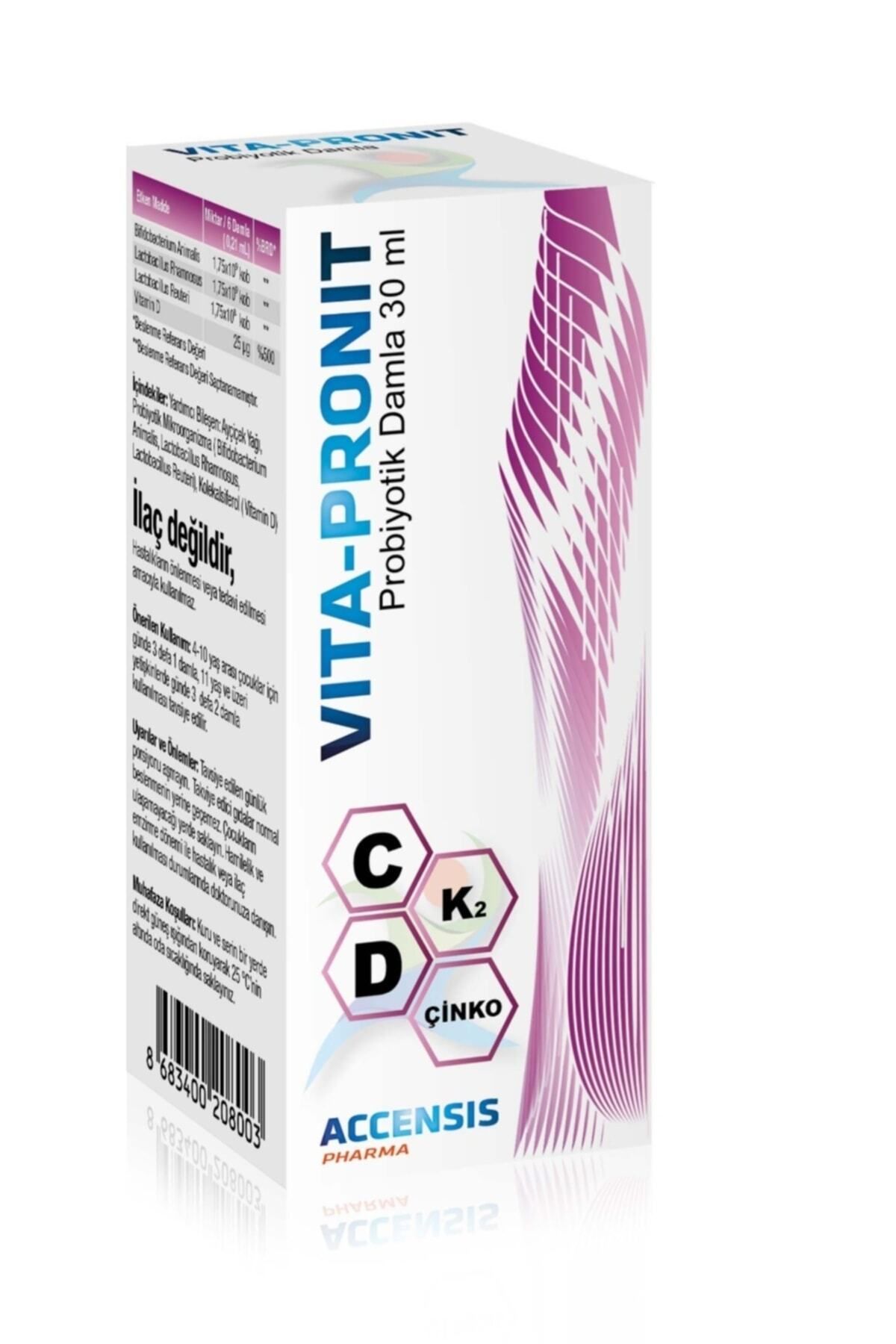 ACCENSİS PHARMA Vita-pronit Probiyotik Damla Mikroorganizma Içeren