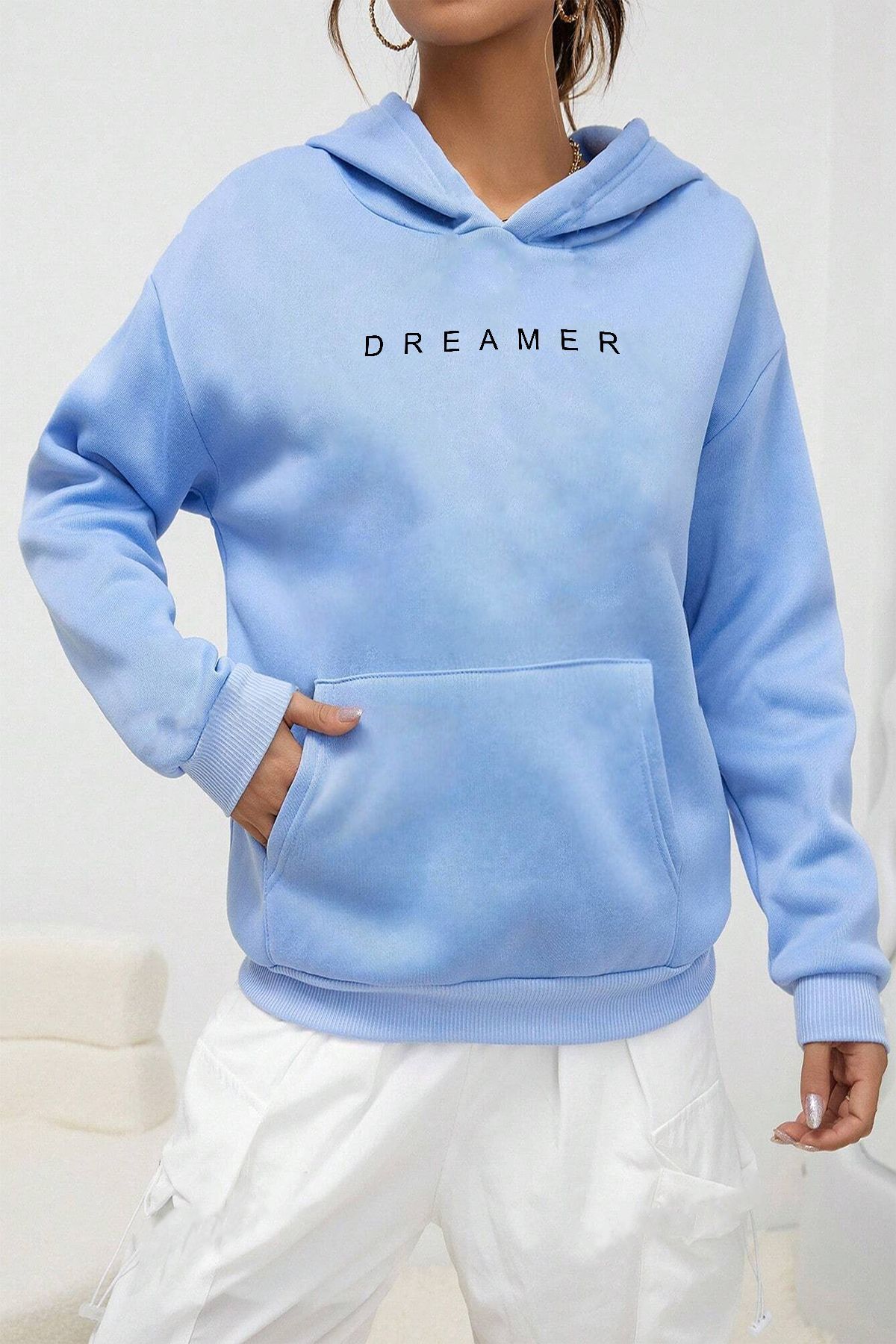 uyguntarz Dreamer Bedrucktes Oversize-sweatshirt - XL