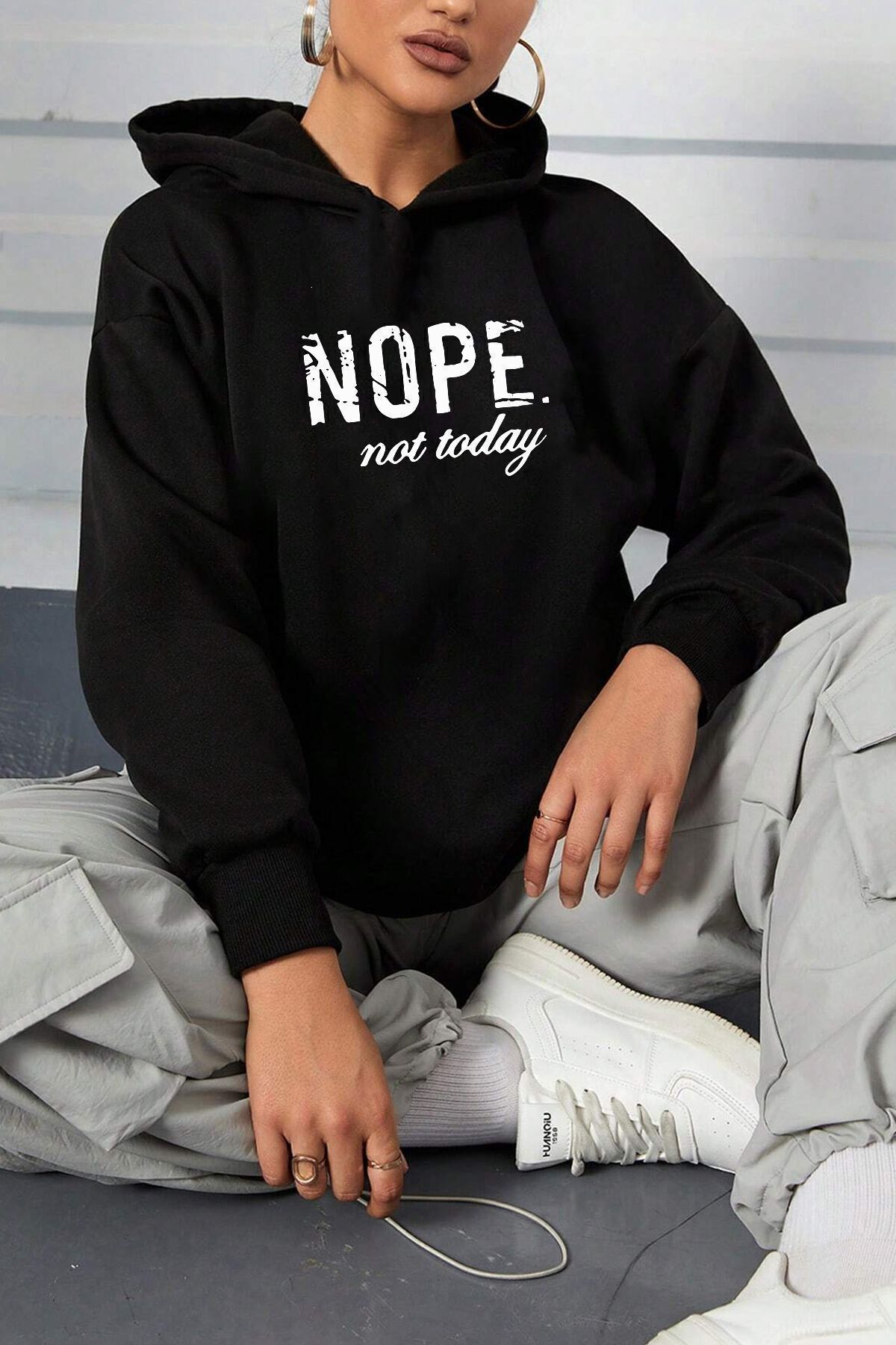 uyguntarz Світшот унісекс Nope з принтом