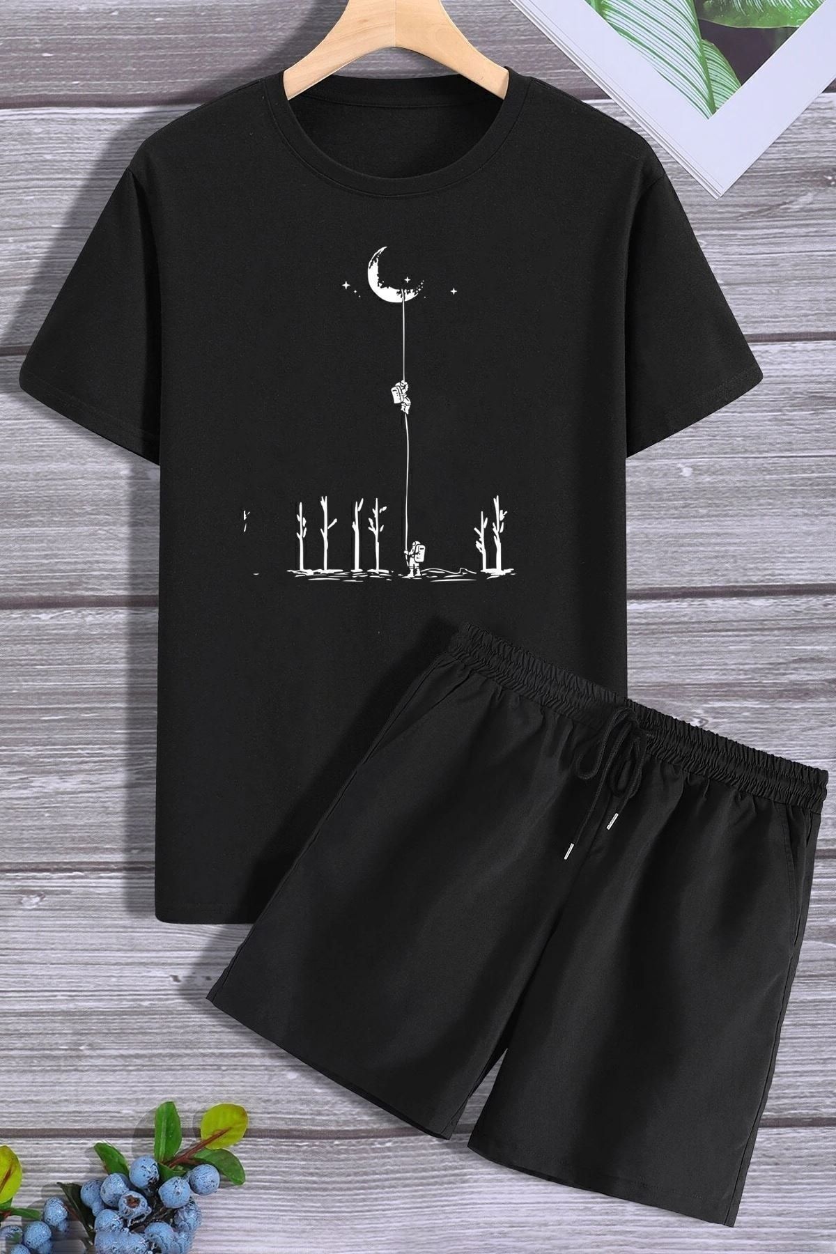 trendypassion Σετ Φόρμας T-shirt Με Θέμα Space für Adult Unisex - S/M