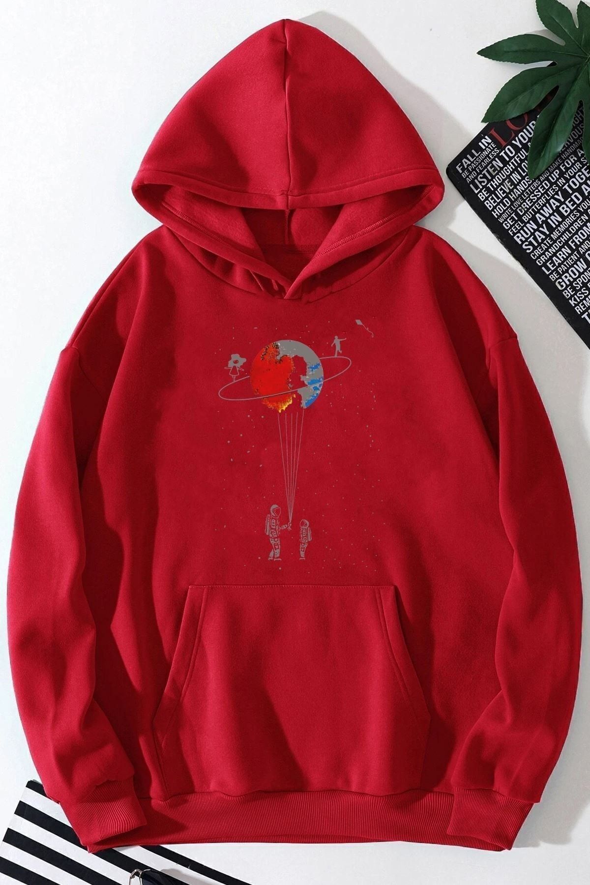 uyguntarz Unisex Universe Themed Printed Sweatshirt