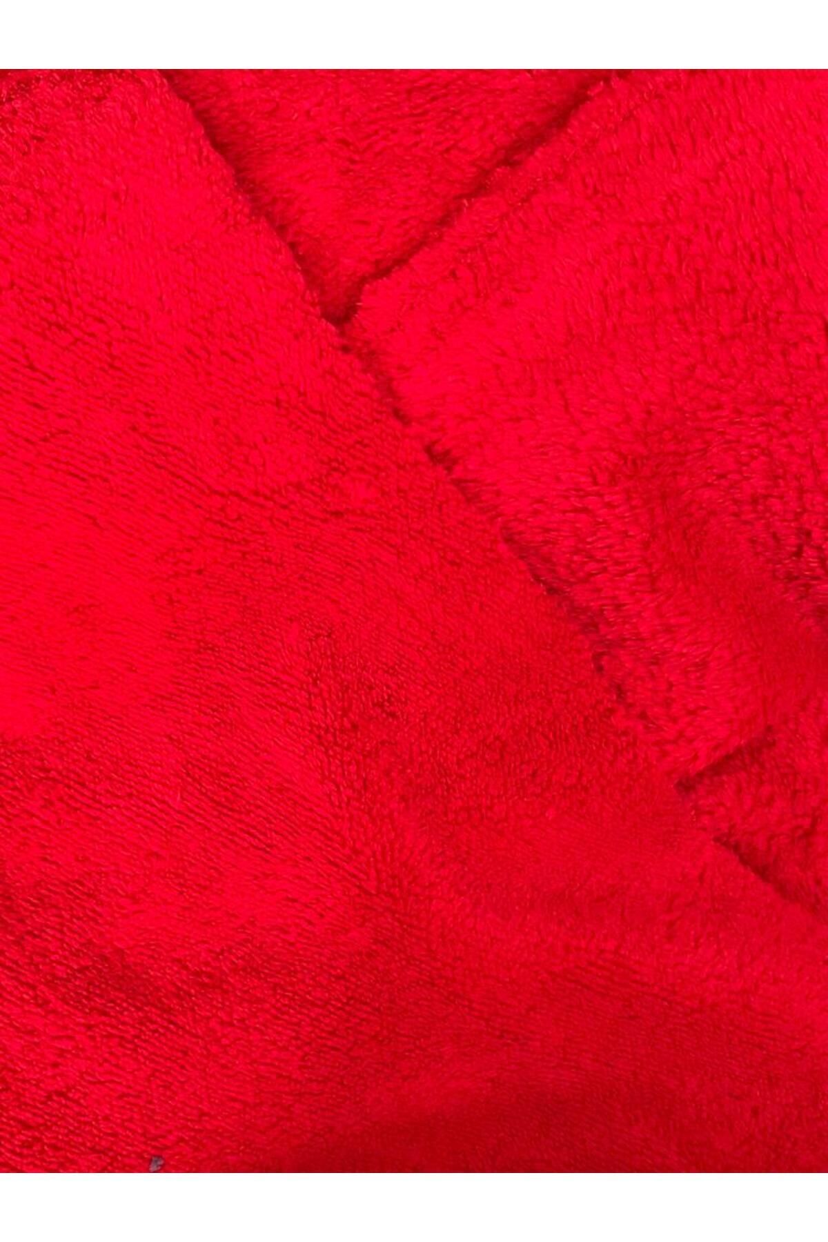 Aslan Online-Double Faced Red Welsoft Plush Fabric 180 Cm Width 3