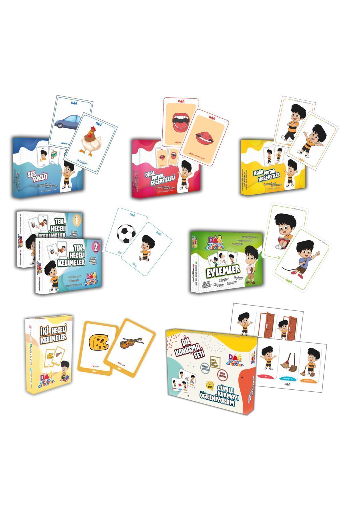 Dağ Yayıncılık-Language conversation set 8 boxes 1