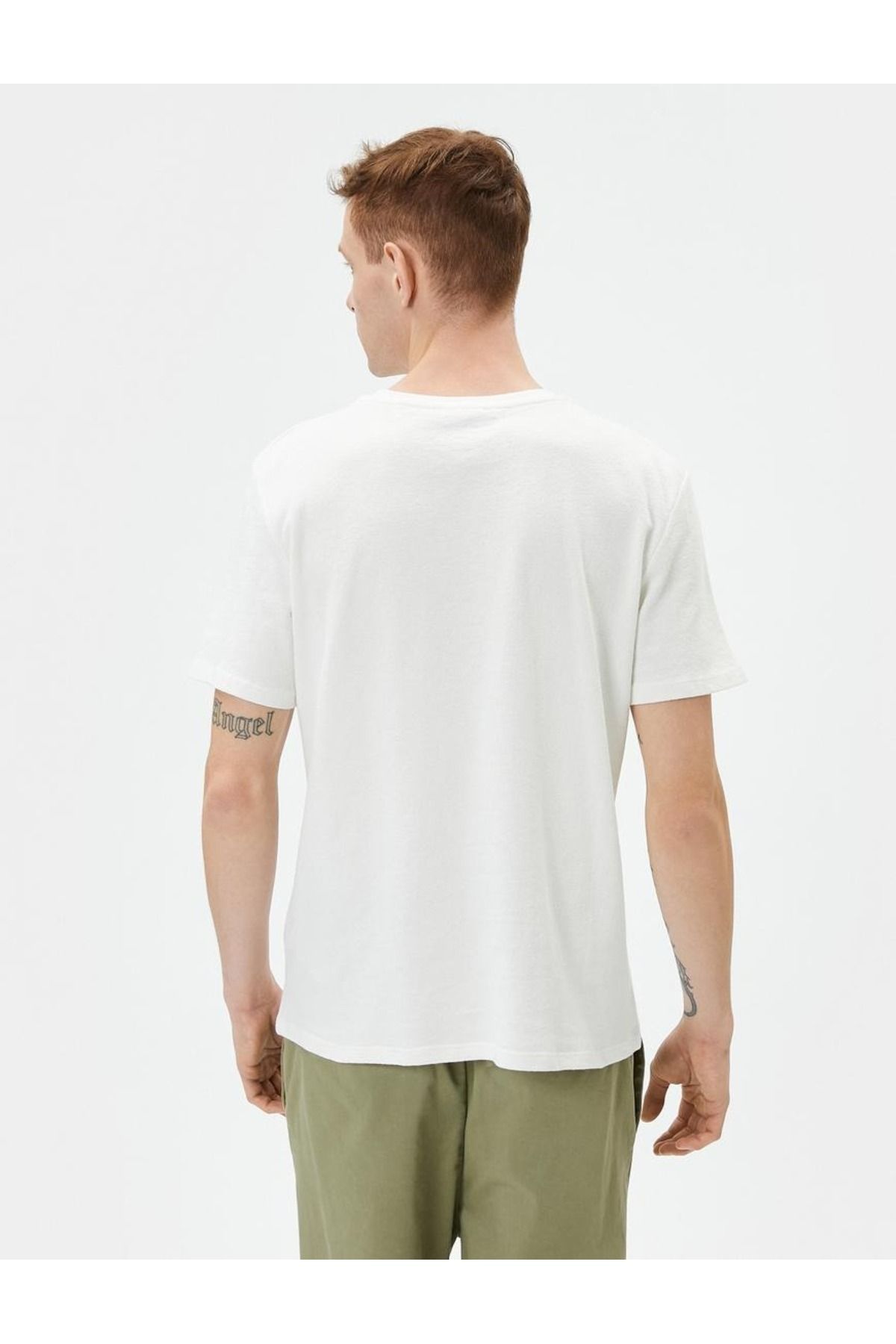 تیشرت مردانه سفید کوتون | SS0000000035785 اورجینال - تصویر 2