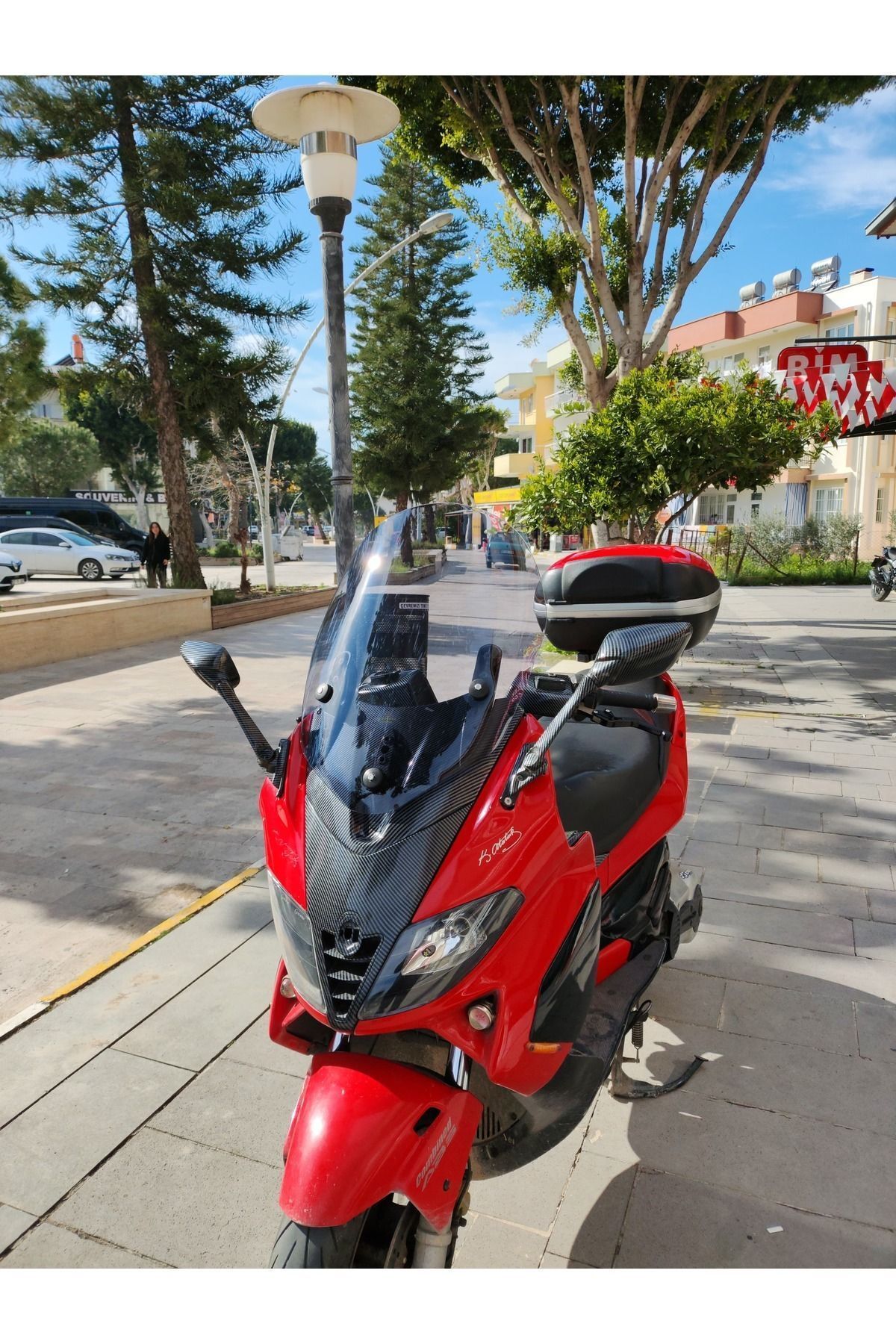 Gilera Nexus 500 Siperlik Ön Cam 2004-2008 Model 58cm Füme Renkli 4mm