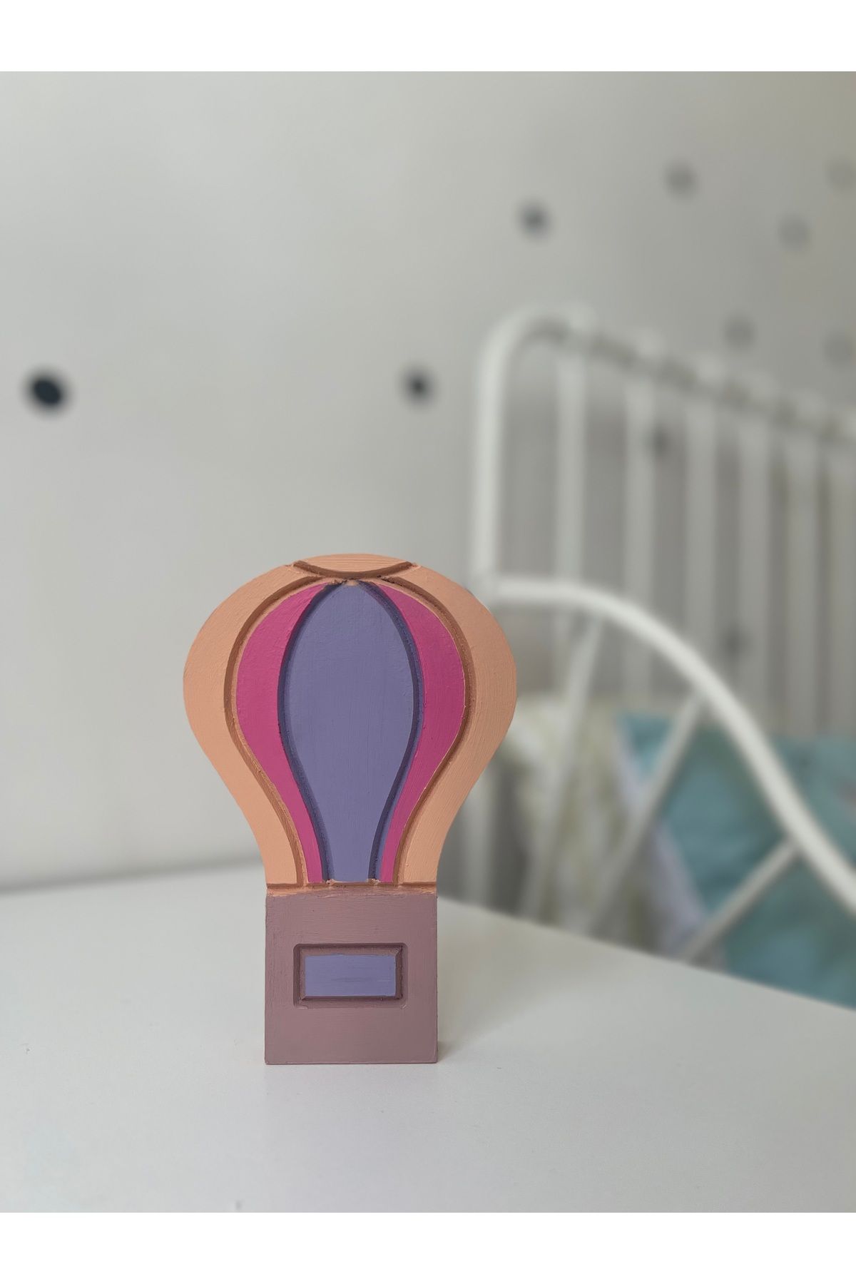 Renkli bebek çocuk odası için dekor ahşap