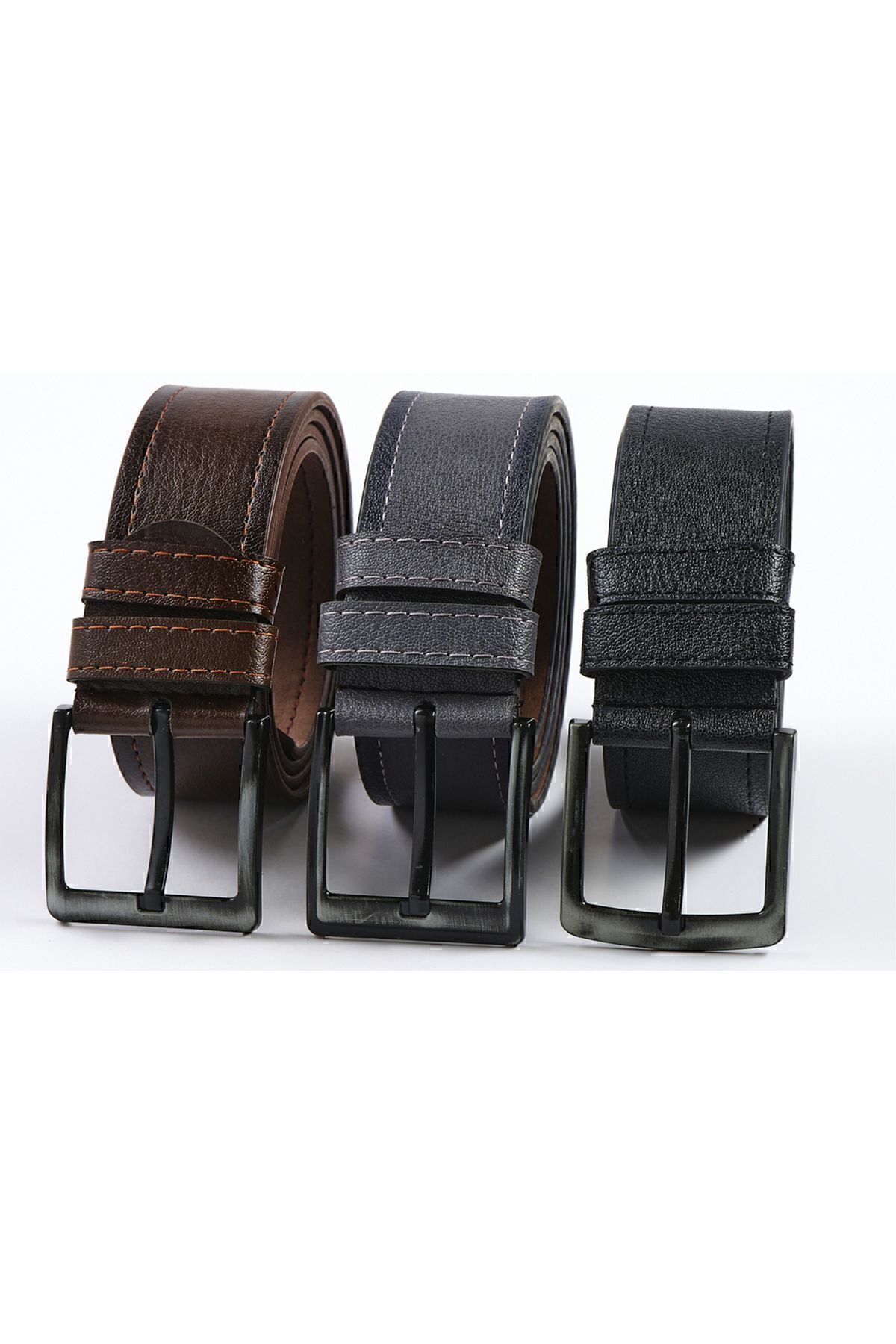 3 pcs ceinture pour homme convient pour jeans ou canvas