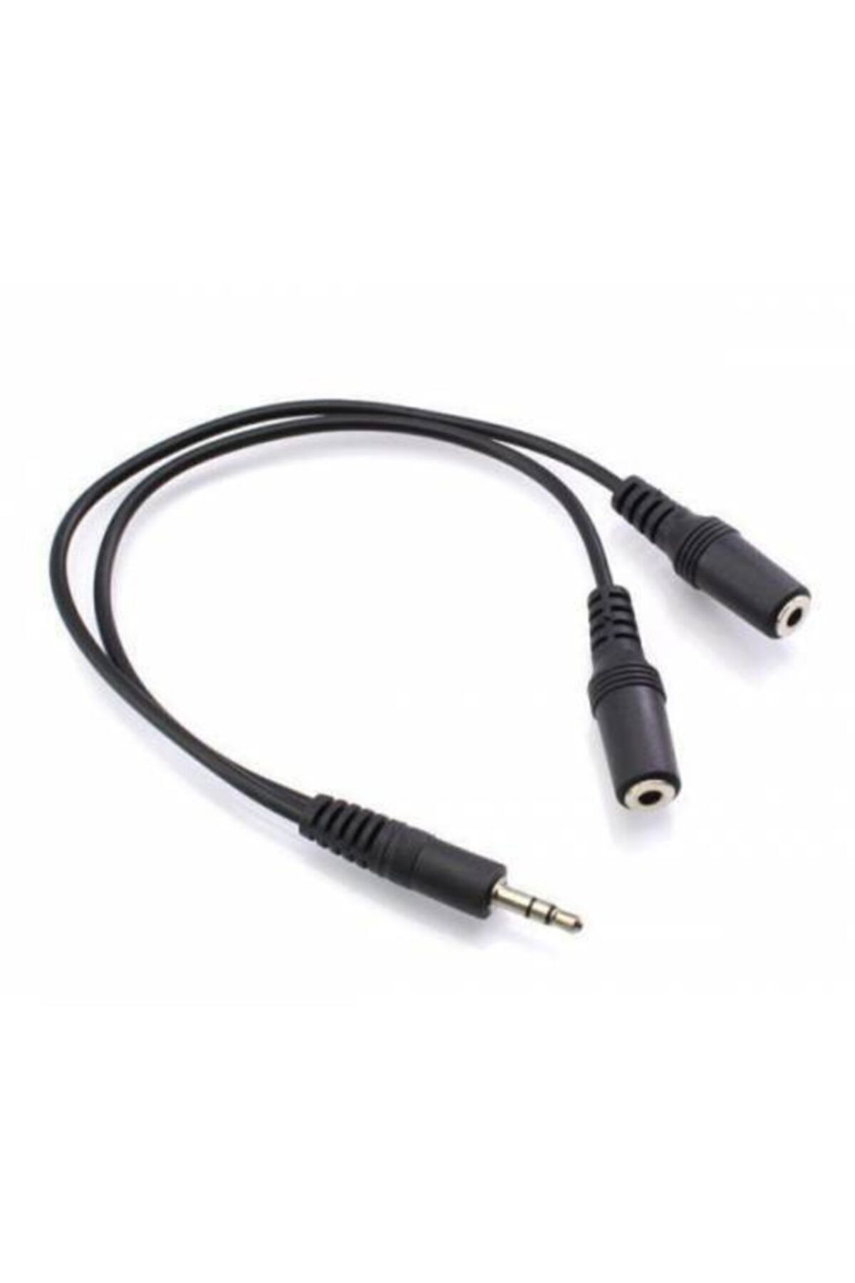 Kuvars Kulaklık Çoğaltıcı Çoklayıcı 3.5 Mm 1 Erkek 2 Dişi Stereo 15 Cm Y Kablo