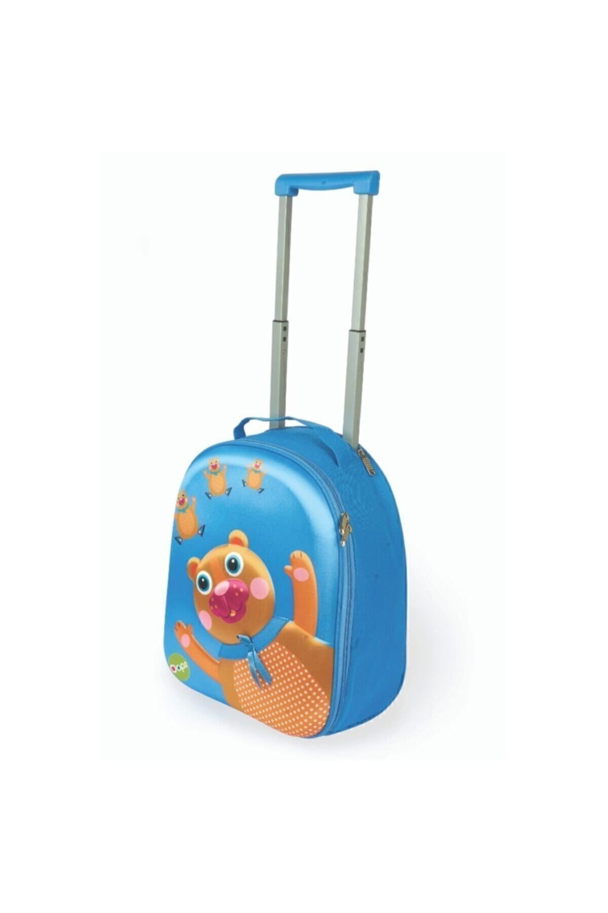OOPS-Blue Check Check Suitcase 2