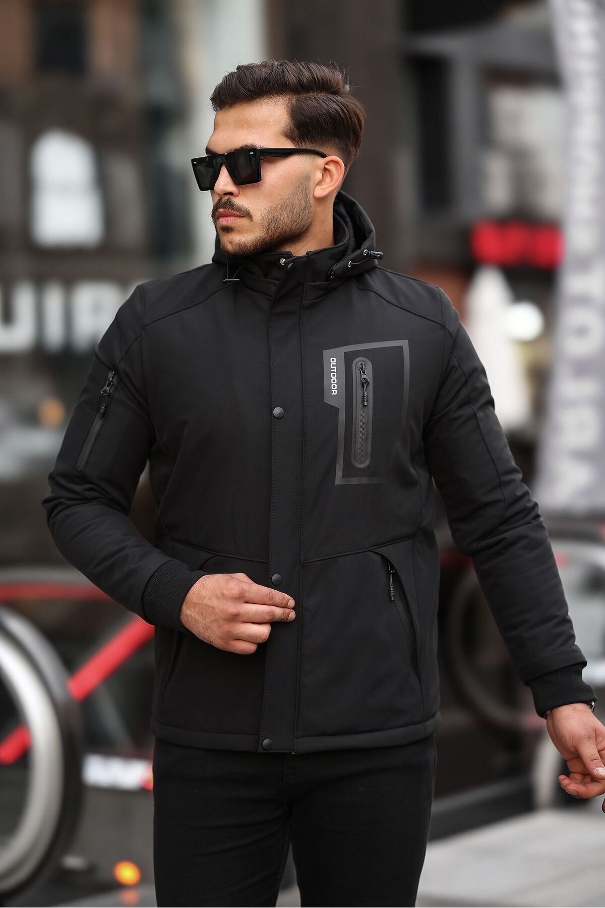 wake sapporo WAKE STF JACKET XXLサイズ LORD life Kapitoneli Dolumlu Su Ve Rüzgar Geçirmez Softshell Mont