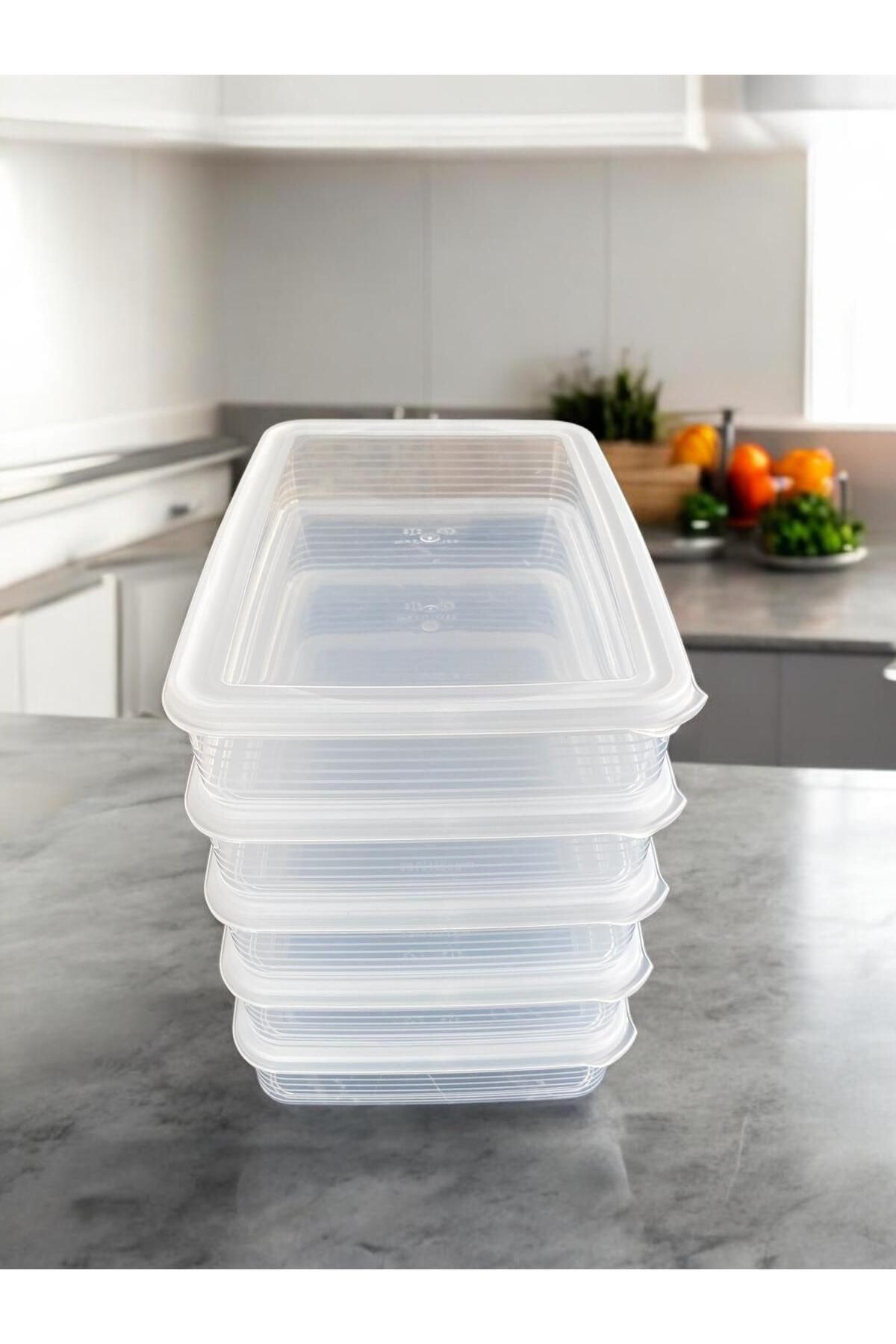 NEED BOX-2.5 Liter Medium Size Set of 5 - Food Storage Container, Transparent 4