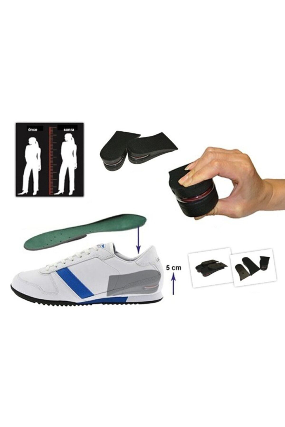 5 cm Boy Uzatıcı Tabanlık