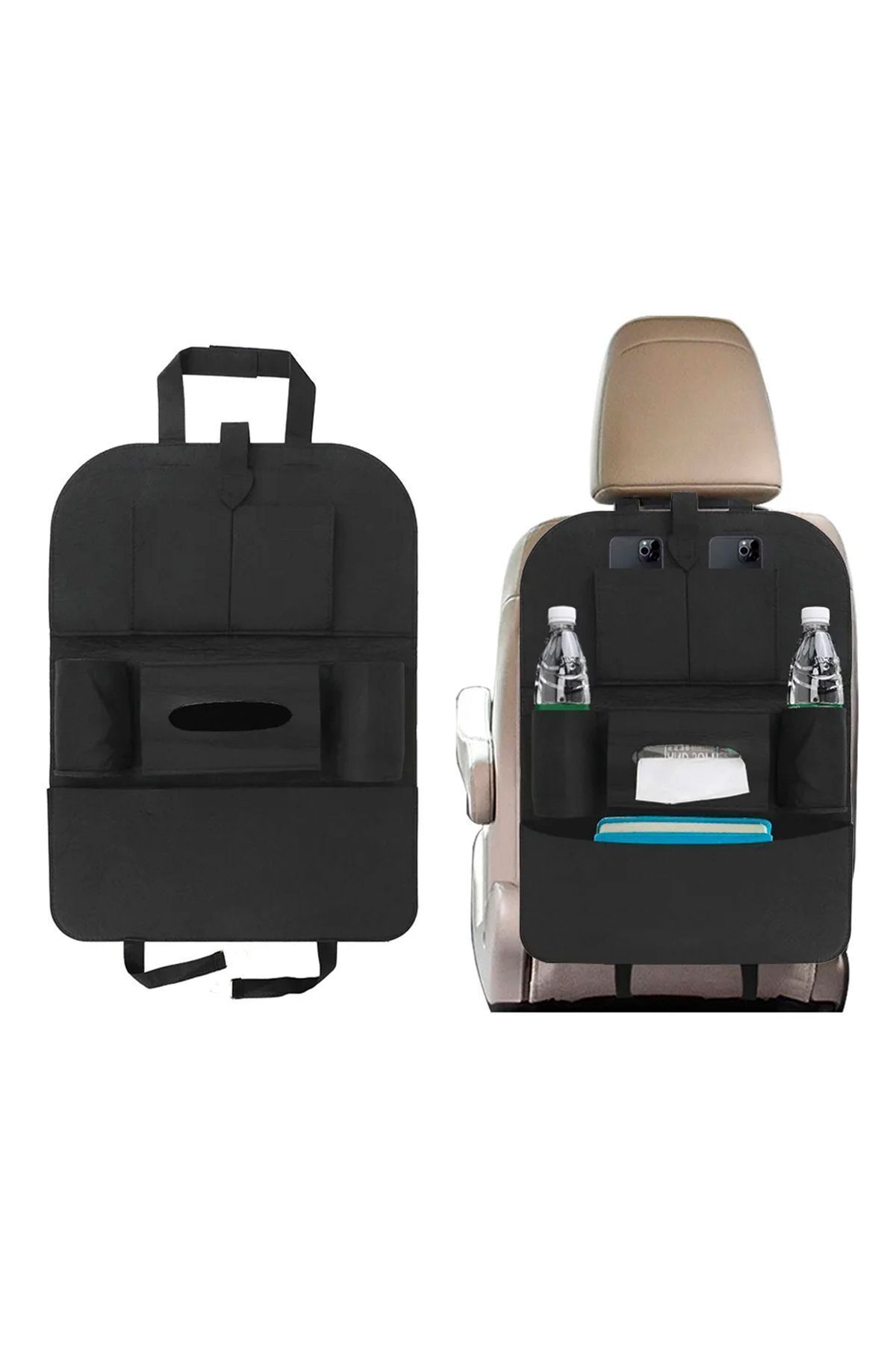 HASBY Araba Koltuk Arkası Eşya Düzenleyici Araç Organizeri Telefon Tutucu Koruyucu Kılıfı Organizer Çanta fotoğrafı 7 (önizleme)
