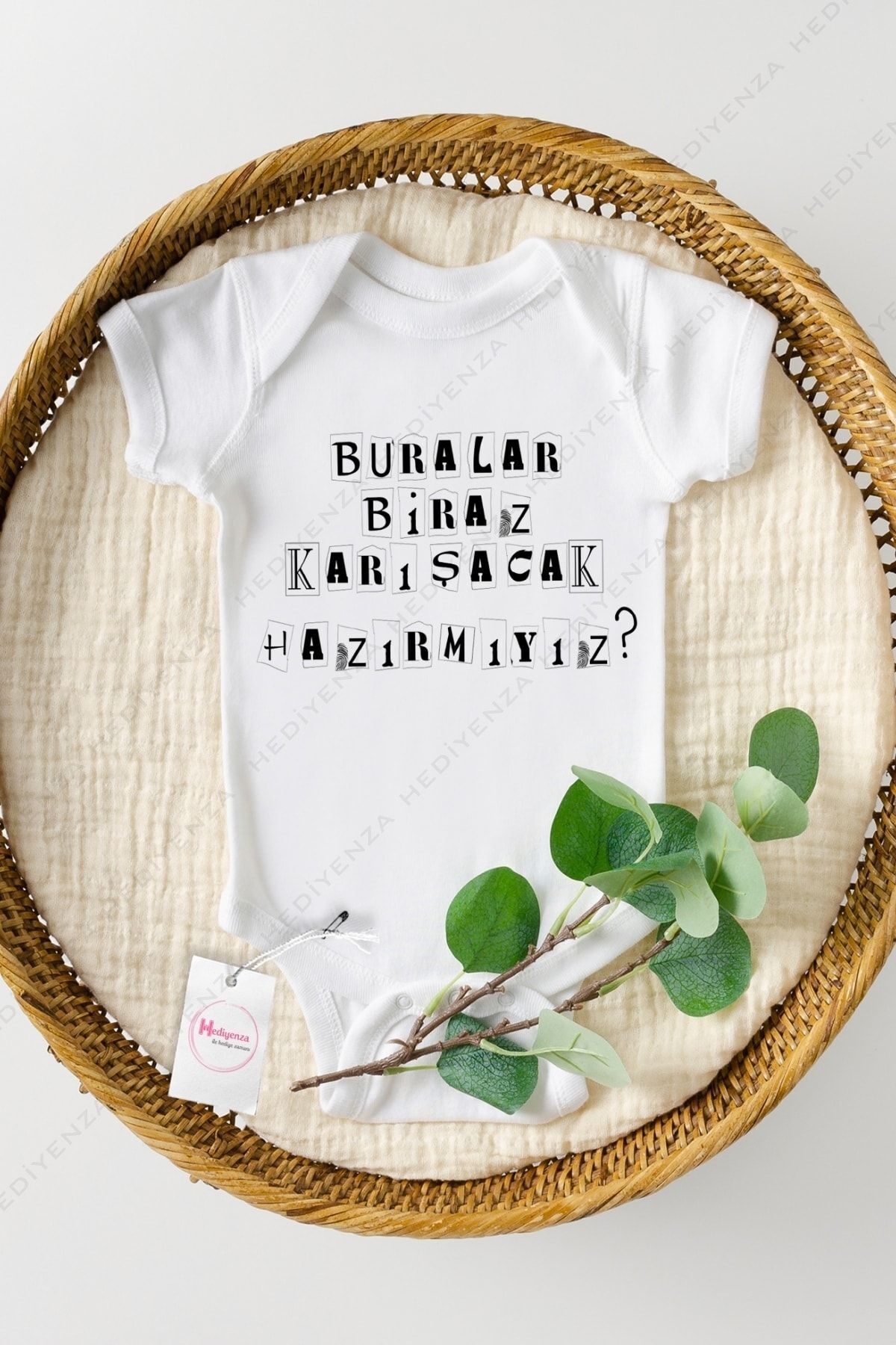 It's Gonna Get a Little Messy Around Here Ready Are We Ready Printed Baby Bodysuit