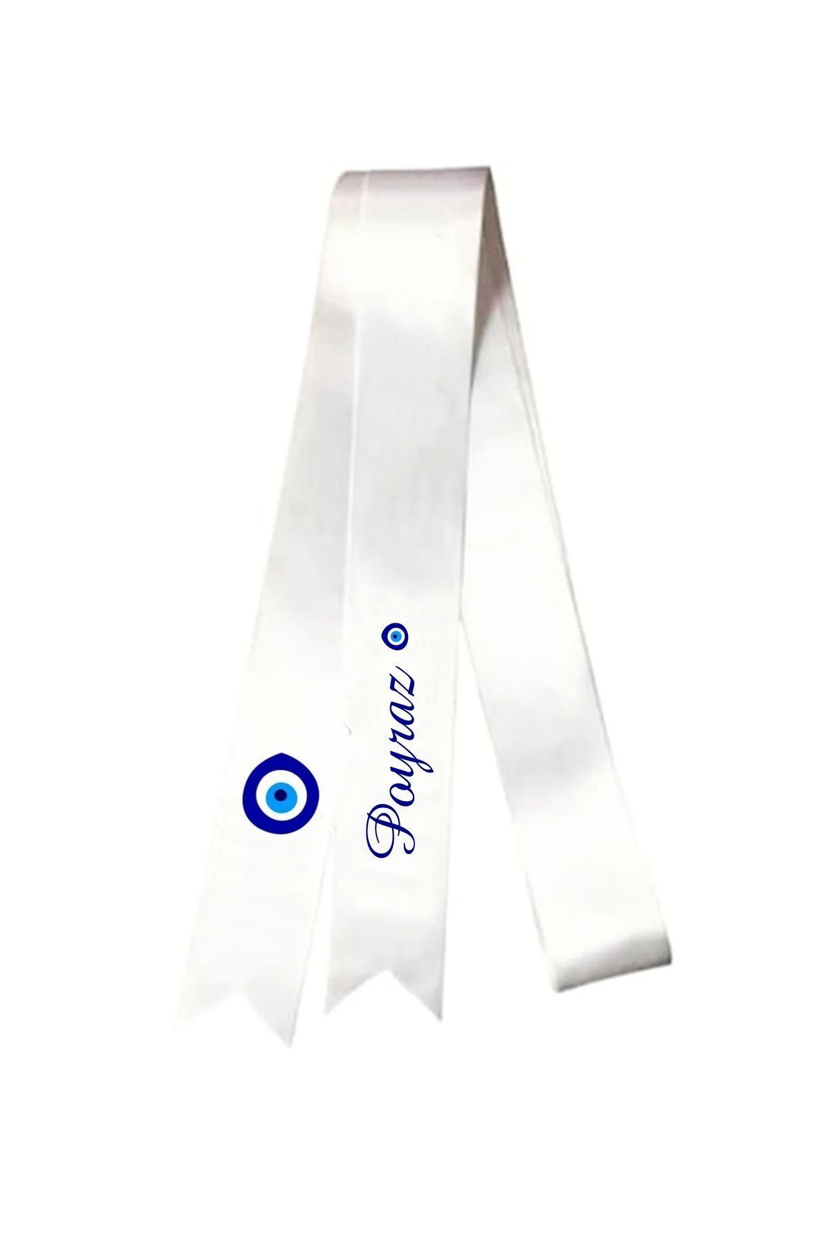 Circumcision Jewelry Ribbon Ceremonial Ribbon Satin White Named Evil Eye Beaded Ribbon