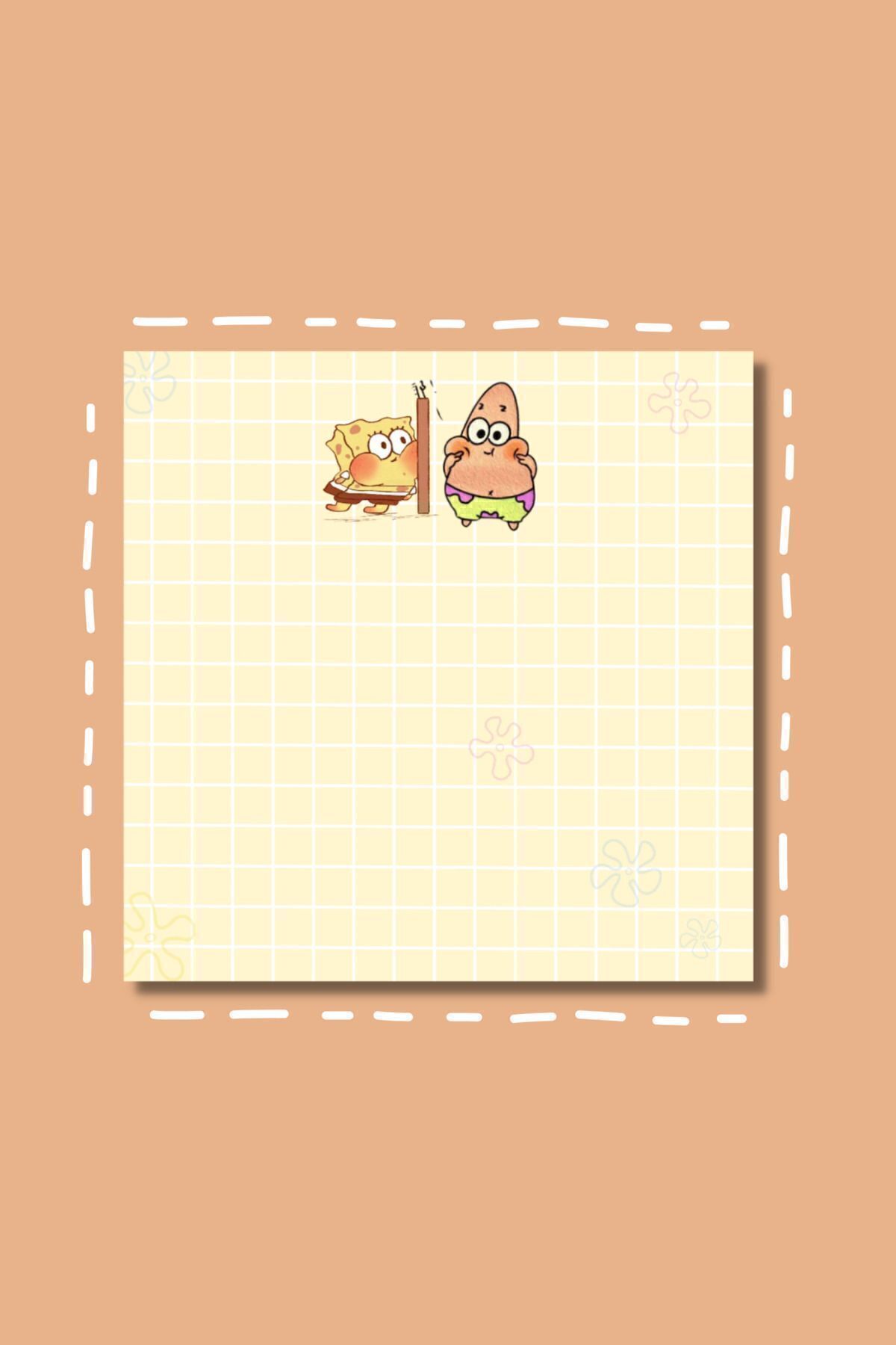 pnkycrco-Checkered SpongeBob Memopad Note Paper Memo Pad 2