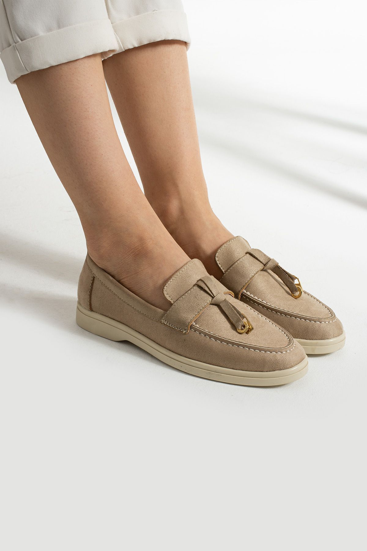 Kadın Günlük Loafer Ayakkabı Rahat Ve Ergonomik (KALIP KÜÇÜKTÜR, 1 BEDEN BÜYÜK TERCİH EDİNİZ)