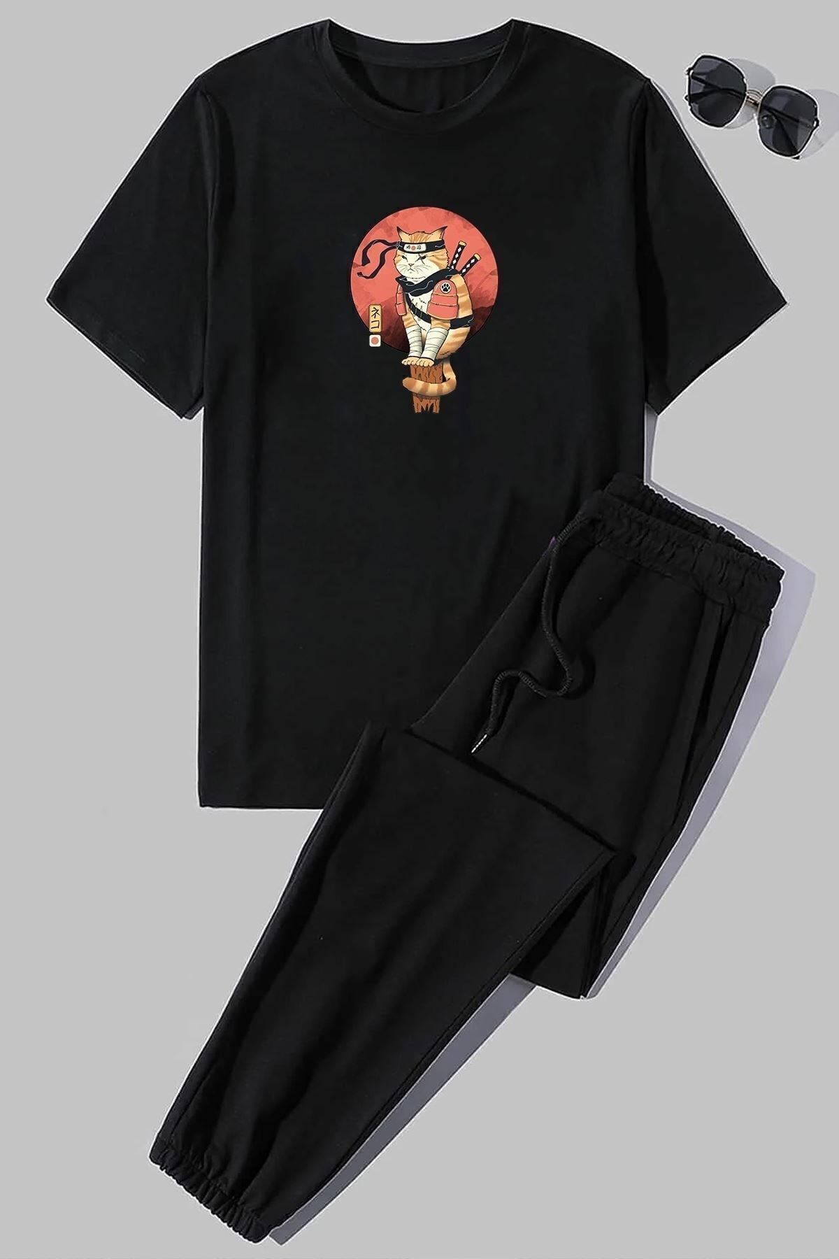 uyguntarz Dwuczęściowy Zestaw Dresów Unisex Z Nadrukiem Shinobi Unisex - 36