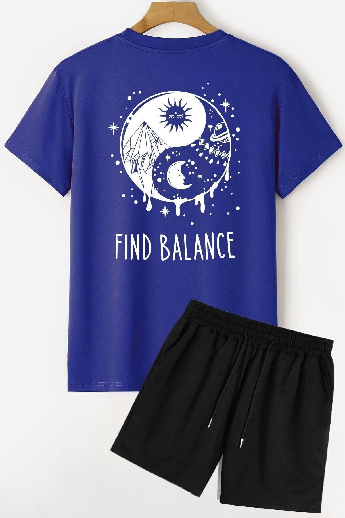 trendypassion Σετ Αθλητικής Φόρμας T-shirt Ying Yang für Adult Unisex - S/M