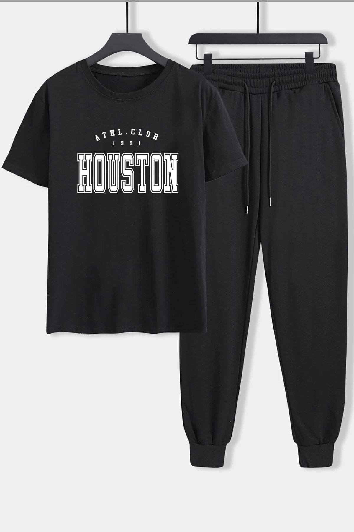 uyguntarz Dwuczęściowy Zestaw Dresów Unisex Z Nadrukiem Houston Unisex - 36