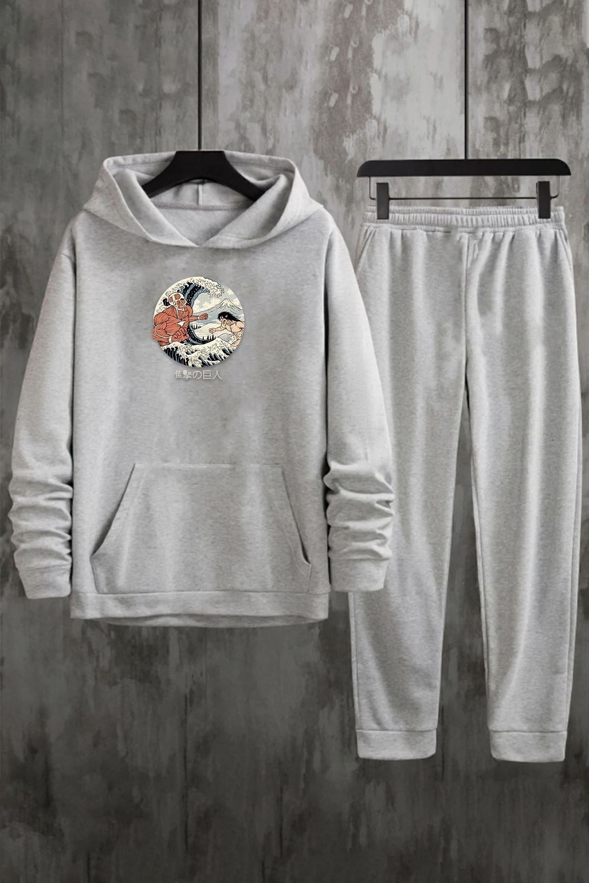 uyguntarz Zestaw Dresów Z Nadrukiem Unisex Kanagawa Oki Nami Ura Unisex - 42