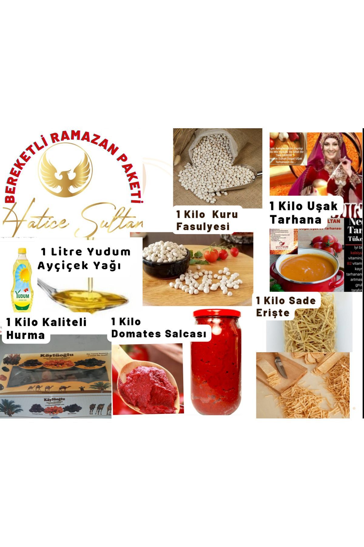 Hatice Sultan Doğal Uşak Tarhanası Hatice Sultan Doğal Ürünler Ramazan Paketi 5 Ürün