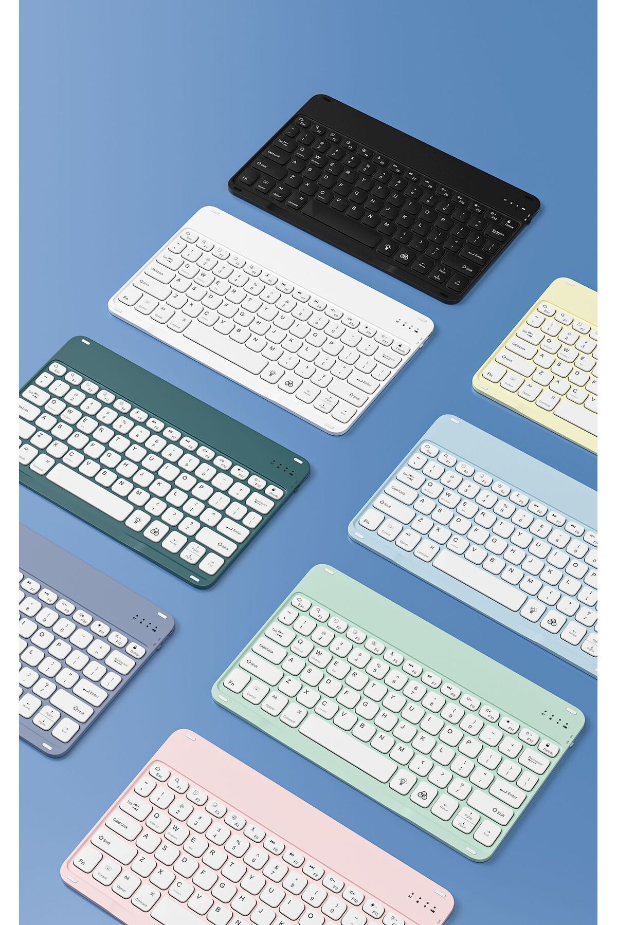 Ipad 9. 8. 7. Nesil 10.2" 2021 Uyumlu Kablosuz Bluetooth Klavye+mouse Set ZR555 3