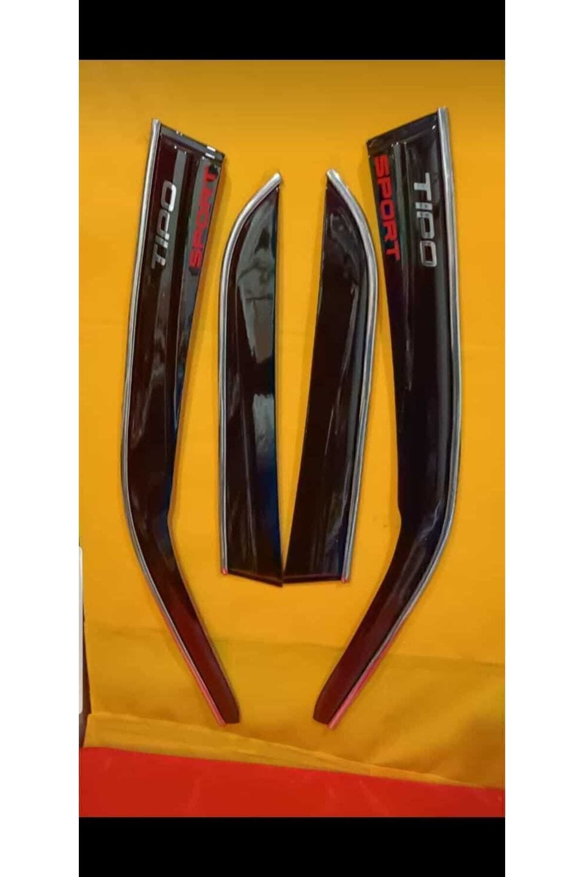 İtibar Tipo Kromlu Ve Yazılı Cam Rüzgarlığı Sadece Bizde Piano Black