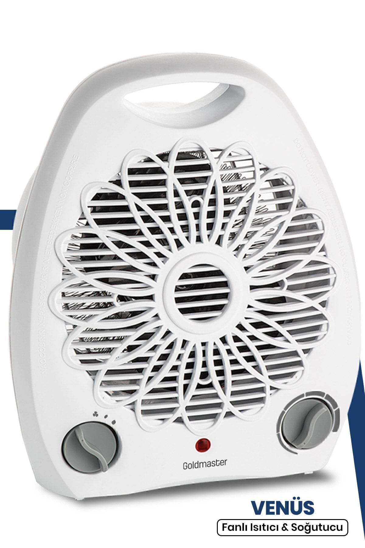 GOLDMASTER Venüs 2000 Watt Isıya Dayanıklı Sıcak,ılık,soğuk Devrilme Emniyetli Isıtıcı Fan