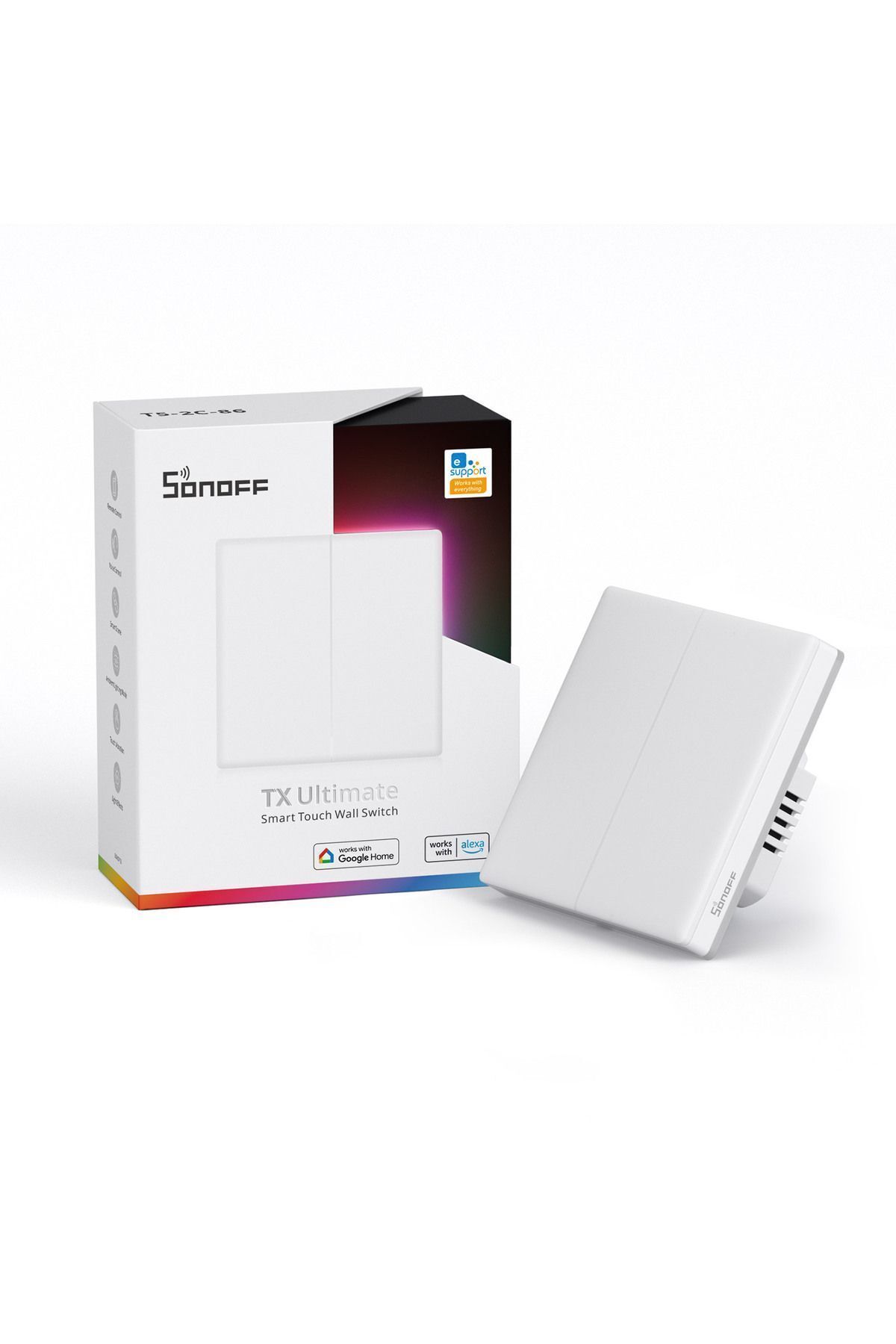 Tx Ultimate Smart Touch Wall Switch 2 Channel