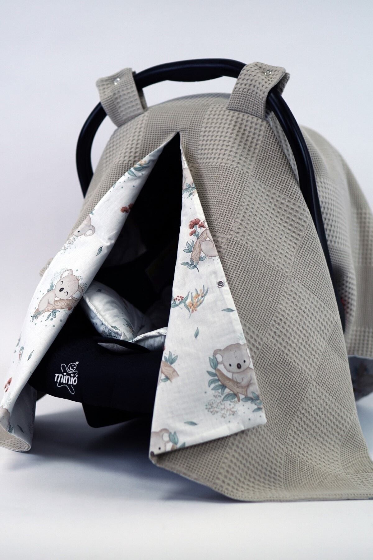 Masallar Diyarı Kapiçino/minik Koala Puset Örtüsü Ve Minderi fotoğrafı 2 (önizleme)