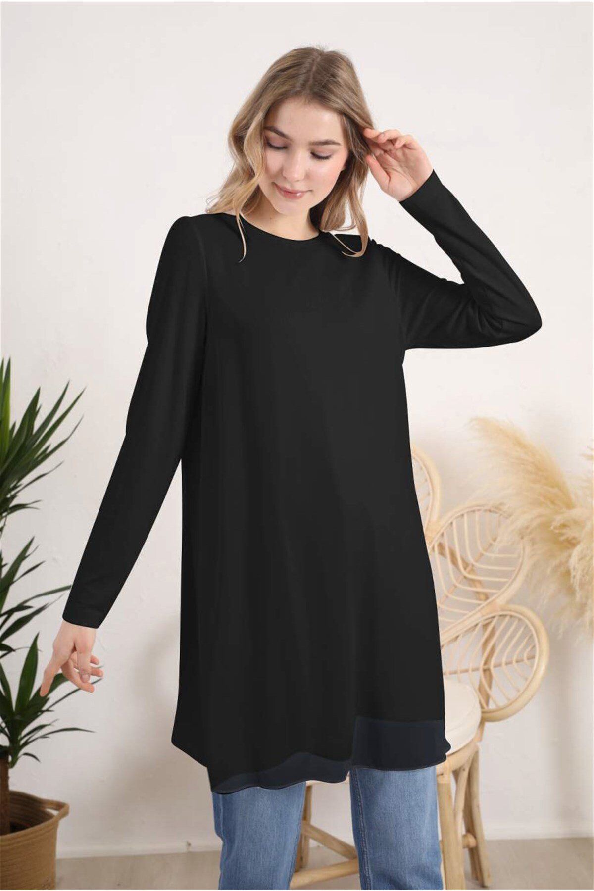 Moodbasic-FRONT CHIFFON BACK COMBED COTTON 2