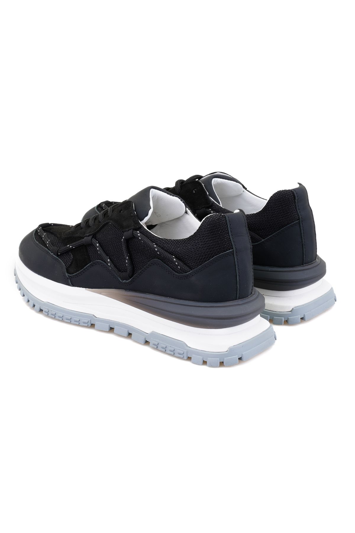 Desa-Pantofi sport din piele pentru bărbați Angel Black 5