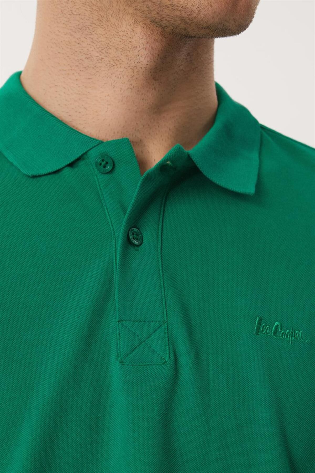 تی شرت سبز مردانه دوقلوهای Yaka Live Green اورجینال Lee Cooper
