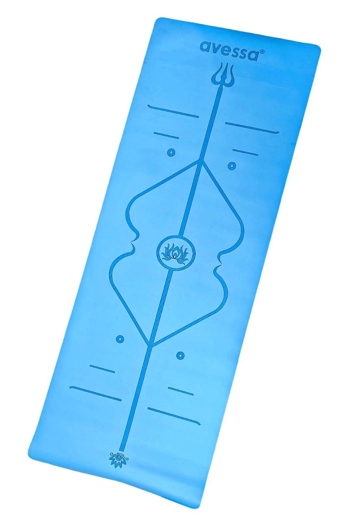 AVESSA Rym-blue Kauçuk Yoga Mat Mavi